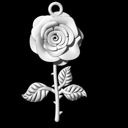 rose pendant 3dm file 3D print model
