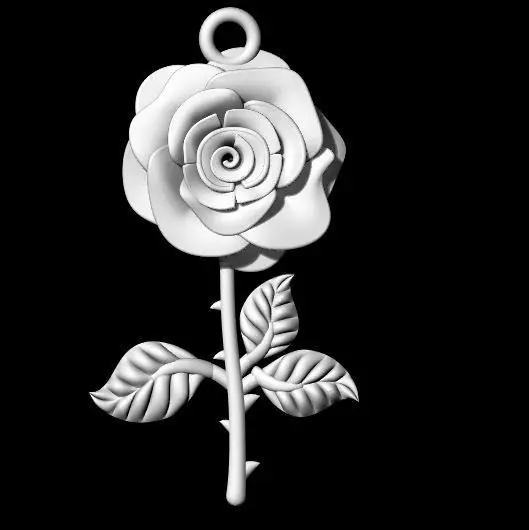 rose pendant 3dm file 3D print model