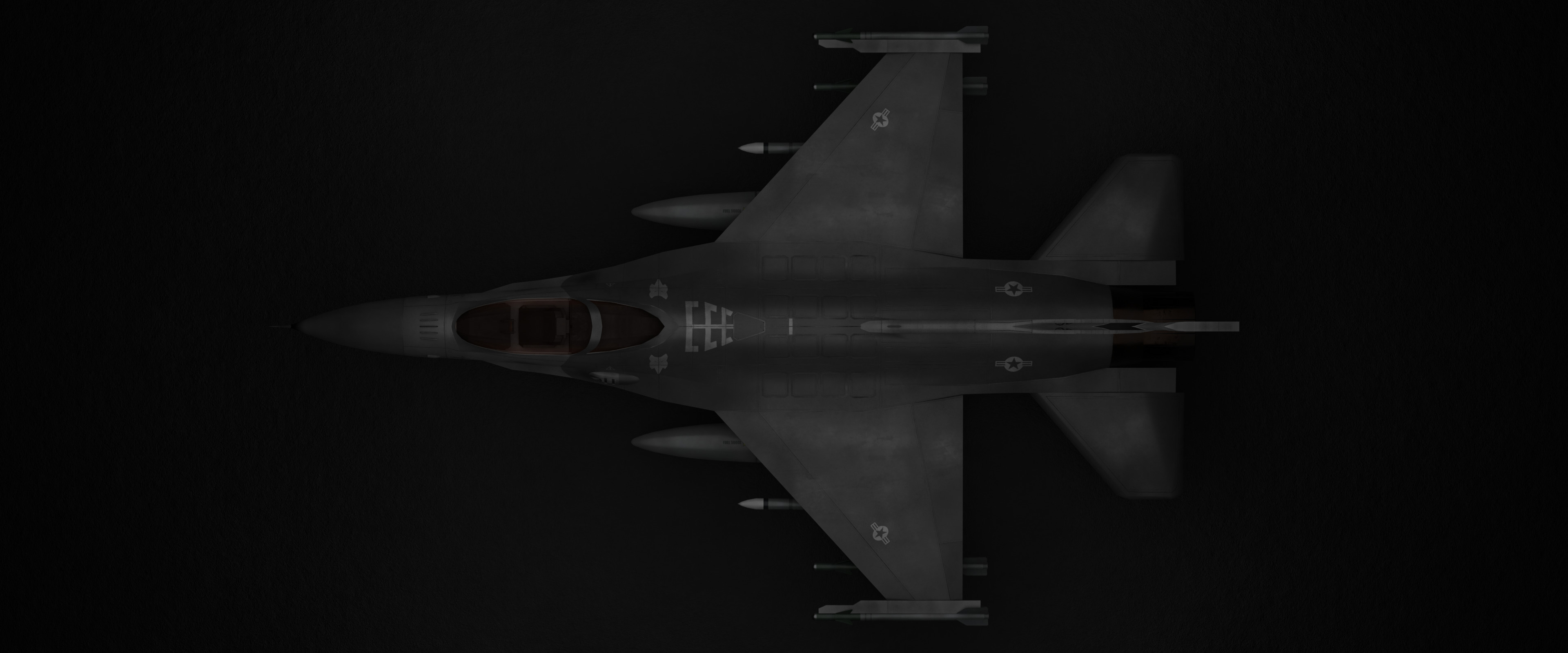 F-16 Jet Fighter Free 3D model_10