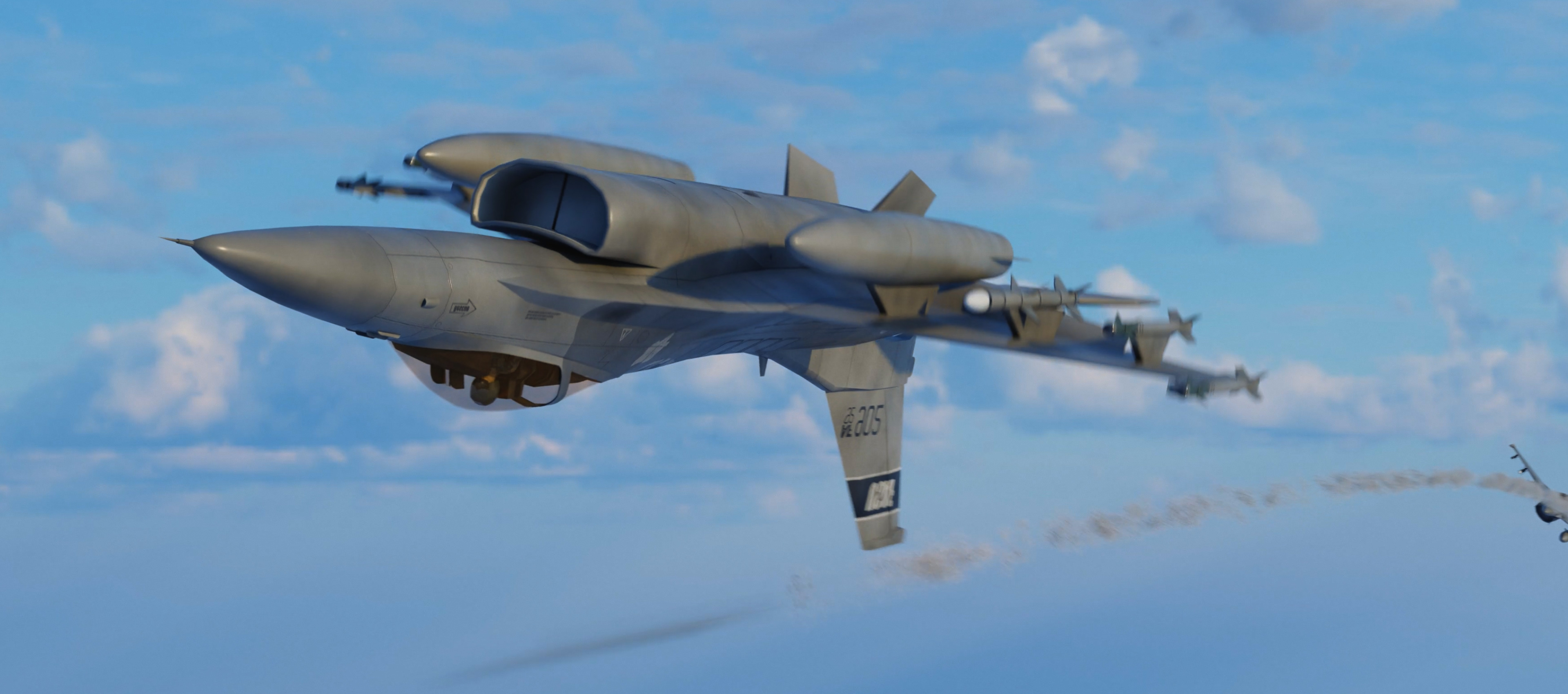 F-16 Jet Fighter Free 3D model_3