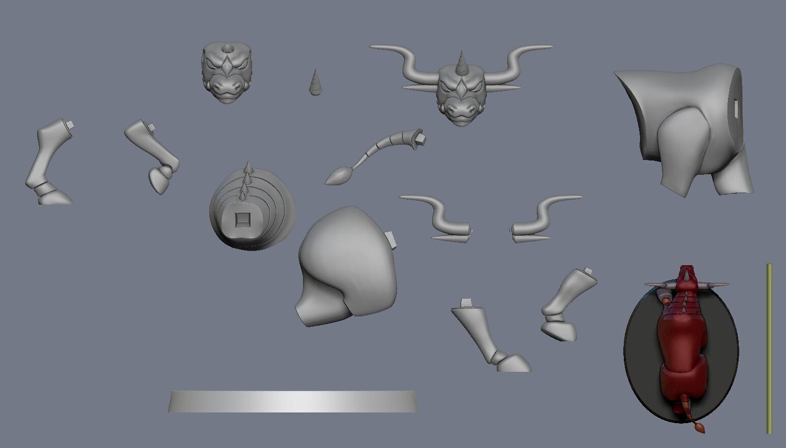 Modilus Mazinger Z 3D print model_6