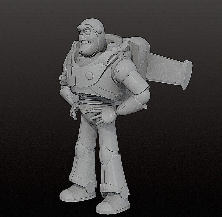 BUZZ LIGHTYEAR 18 cm - CUTTED - Toy Story 3D print model_15