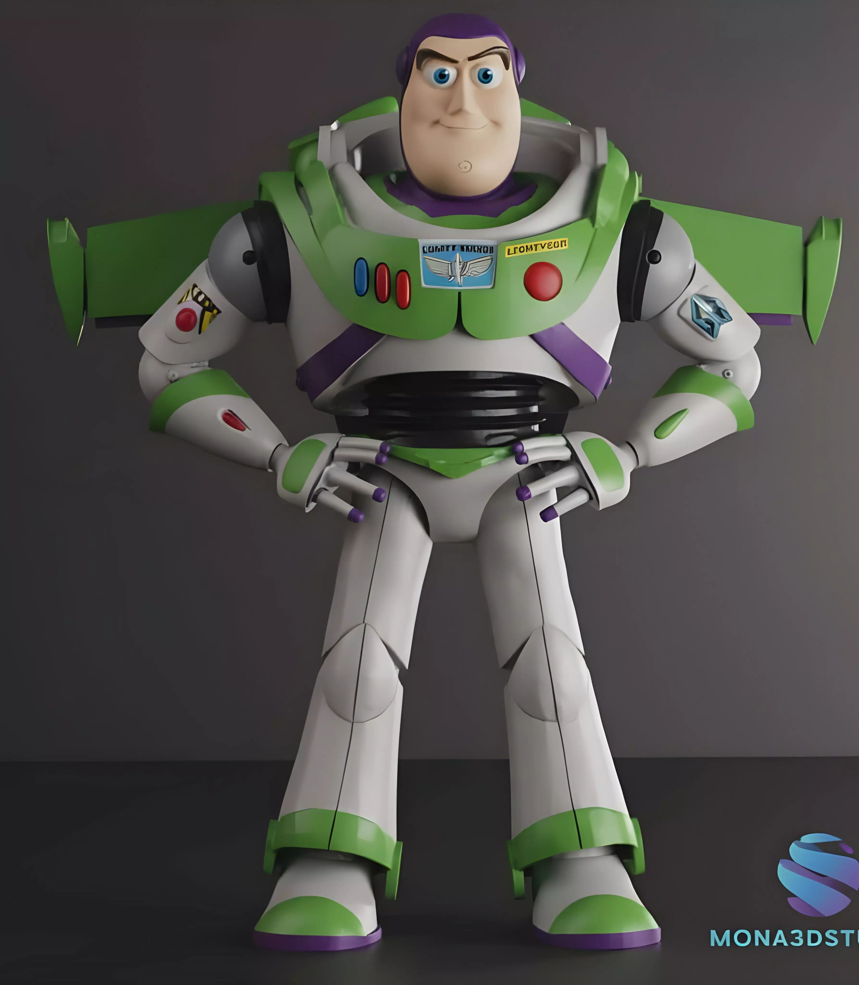 BUZZ LIGHTYEAR 18 cm - CUTTED - Toy Story 3D print model_0