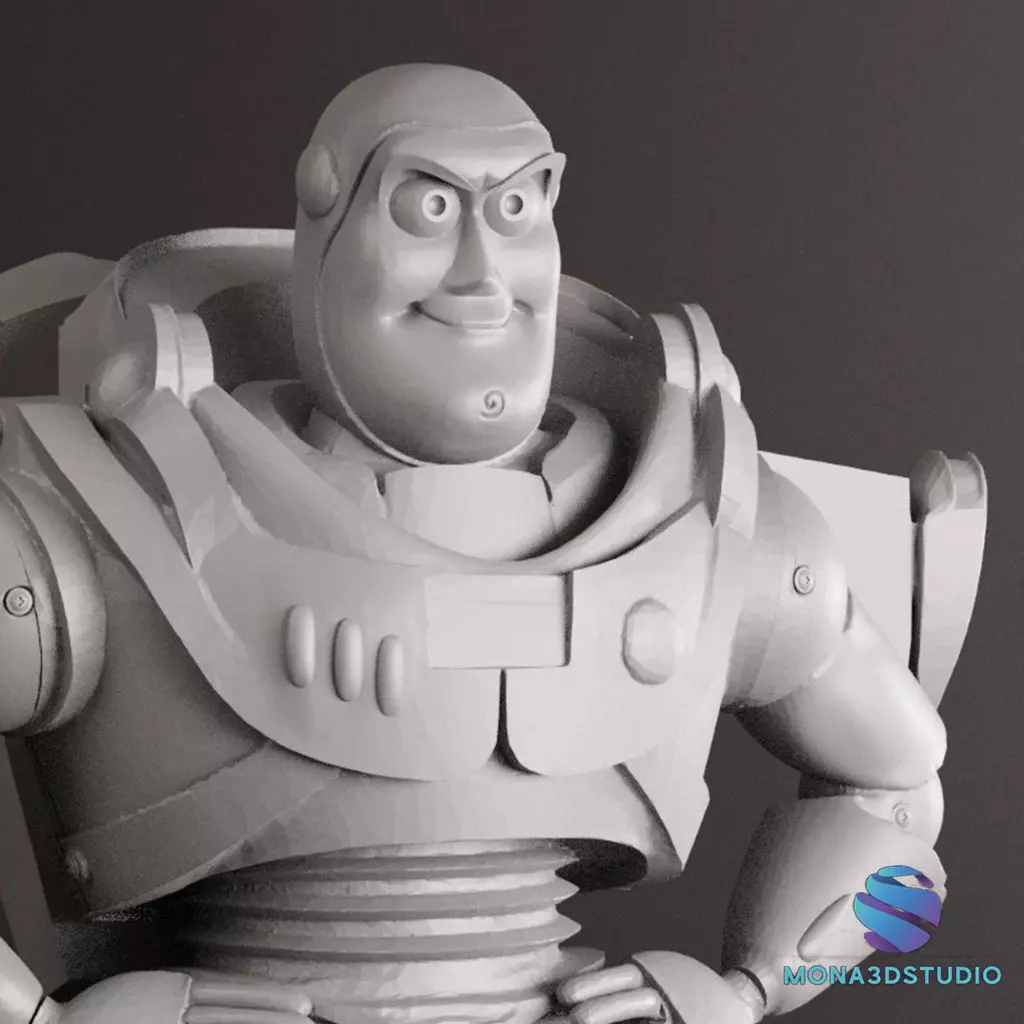 BUZZ LIGHTYEAR 18 cm - CUTTED - Toy Story 3D print model_2