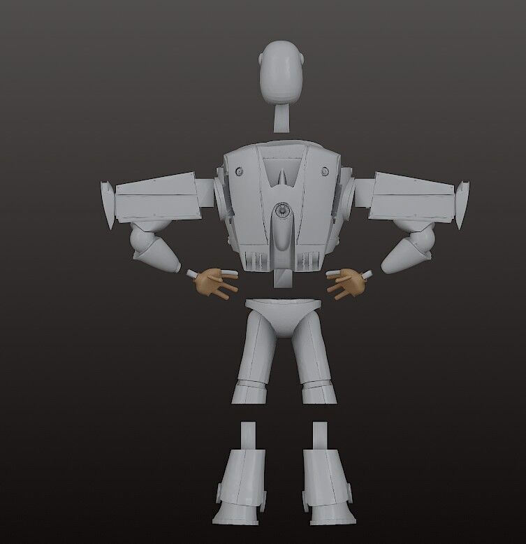 BUZZ LIGHTYEAR 18 cm - CUTTED - Toy Story 3D print model_9