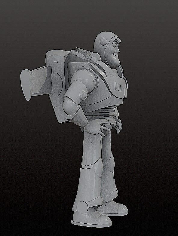 BUZZ LIGHTYEAR 18 cm - CUTTED - Toy Story 3D print model_12