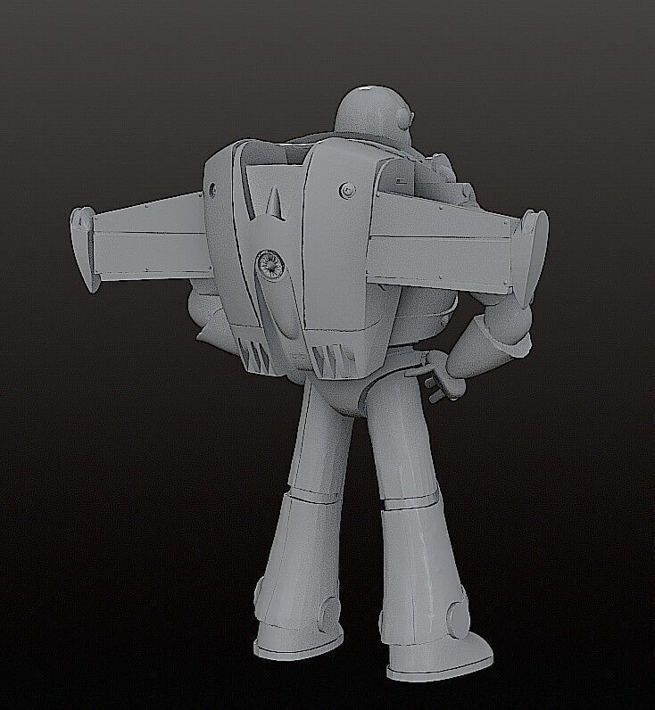 BUZZ LIGHTYEAR 18 cm - CUTTED - Toy Story 3D print model_13