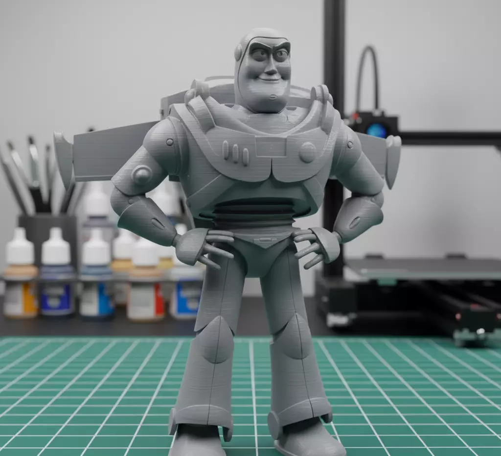 BUZZ LIGHTYEAR 18 cm - CUTTED - Toy Story 3D print model_1