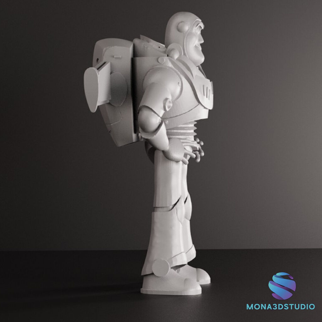 BUZZ LIGHTYEAR 18 cm - CUTTED - Toy Story 3D print model_5