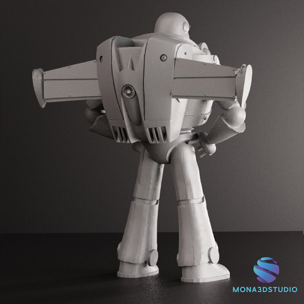 BUZZ LIGHTYEAR 18 cm - CUTTED - Toy Story 3D print model_6