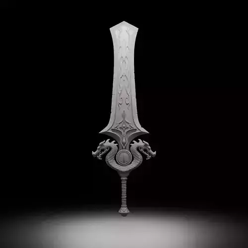 Ashkandi Greatsword of the Brotherhood - World of Warcraft 3D print model