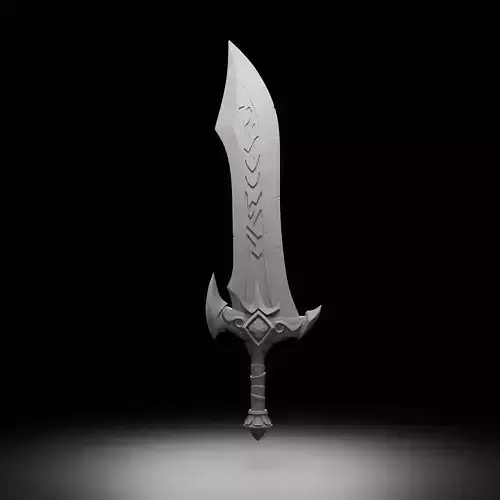 Radiant Fireborn Blade - World of Warcraft 3D print model