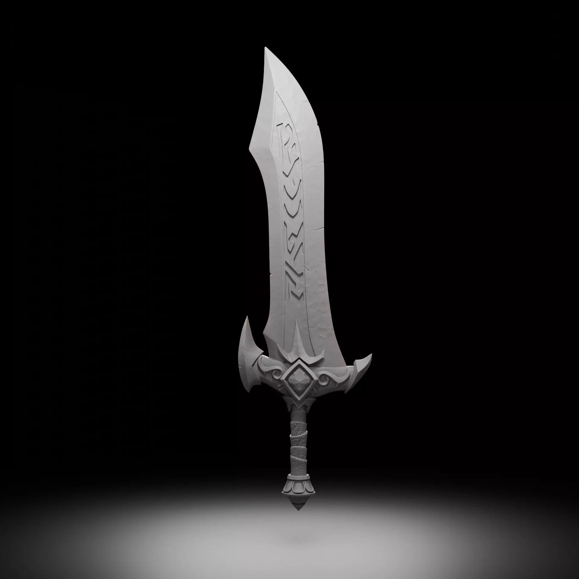 Radiant Fireborn Blade - World of Warcraft 3D print model_0