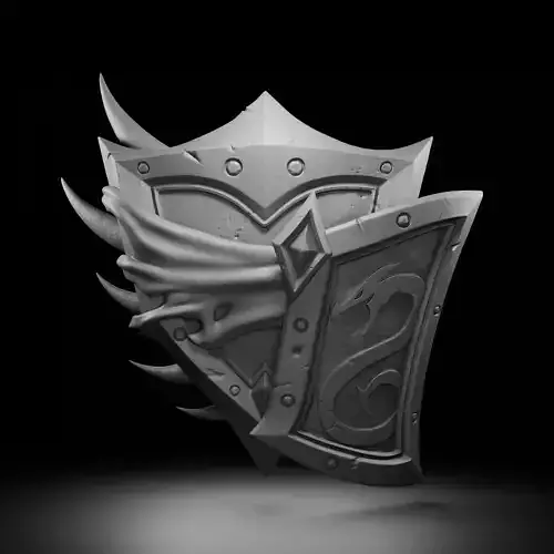 Shadowed Impact Buckler - World of Warcraft 3D print model