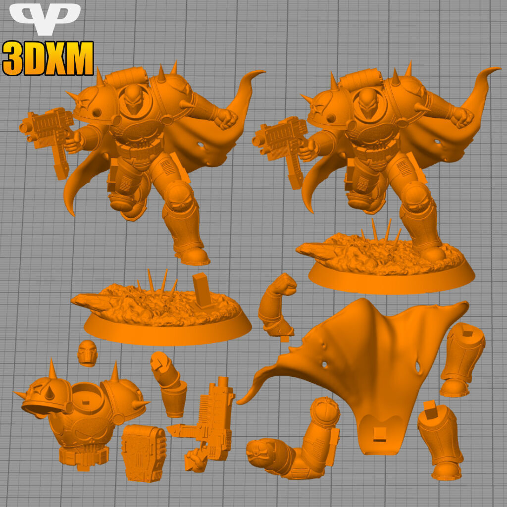 Punisher STL for 3D Printing 3DXM ChibiSTL 3D print model_2