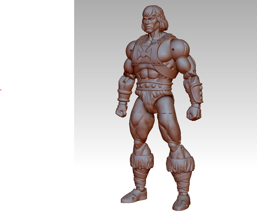 He Man Articulated Deluxe figure 15cm 3D print model_2