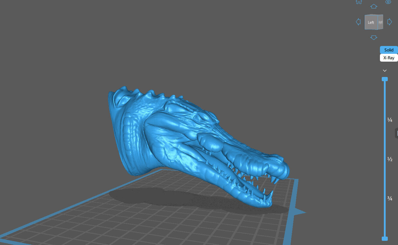CROCODILE HEAD 3D print model_2