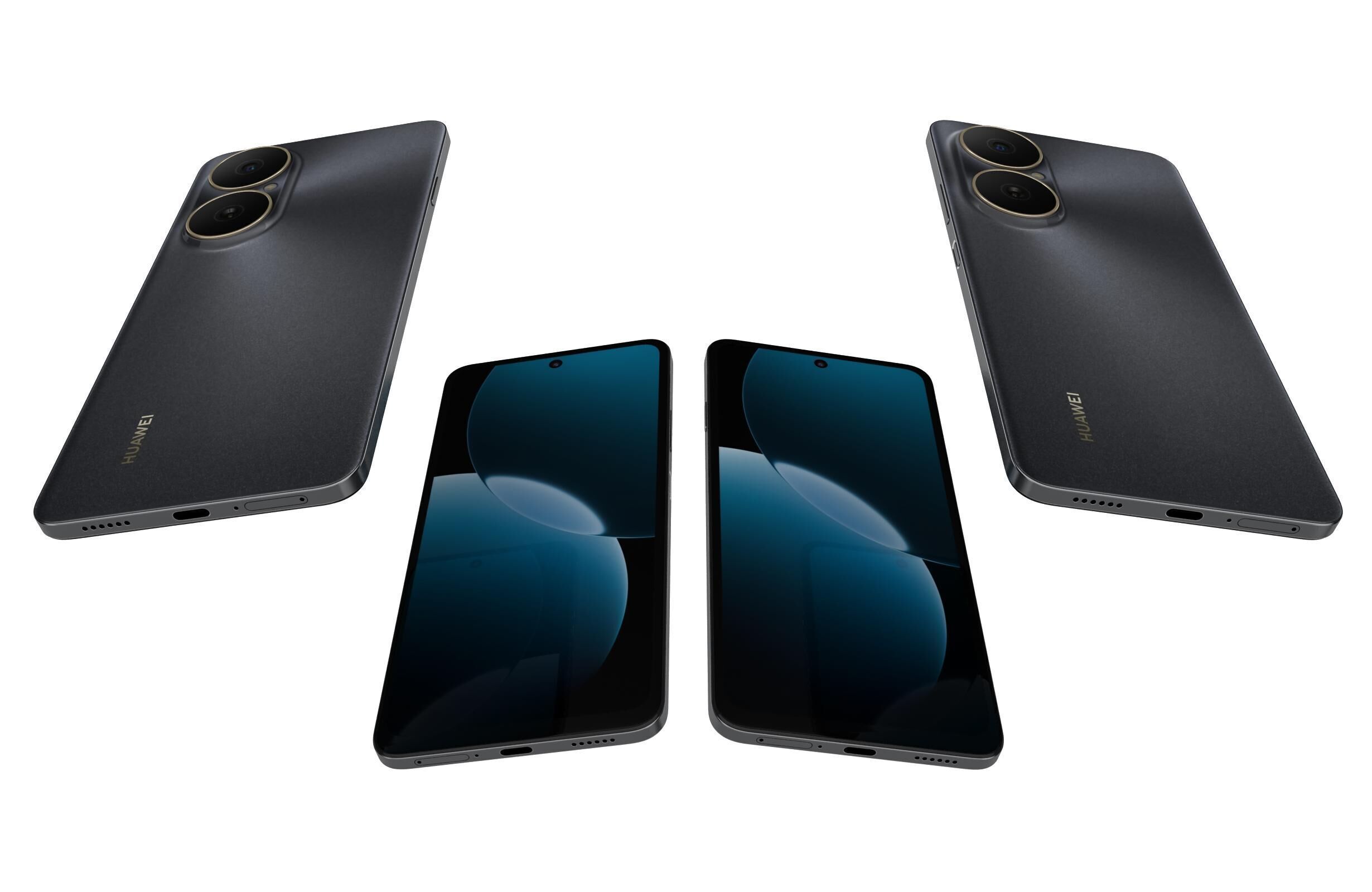 Huawei Enjoy 80 Gold Black 3D model_5