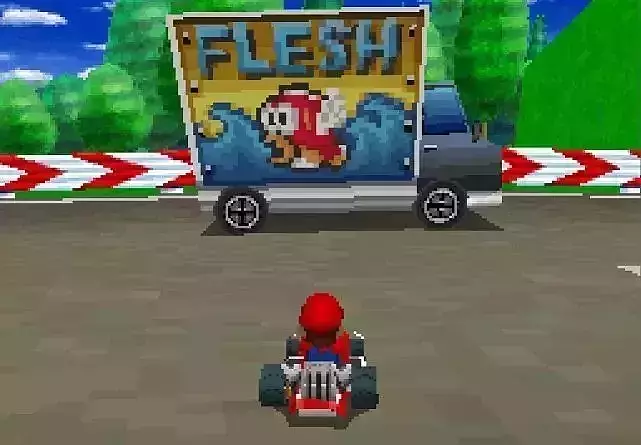 Mariokart DS Fish Truck Low-poly 3D model