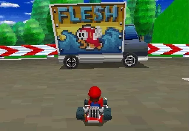 Mariokart DS Fish Truck Low-poly 3D model_0