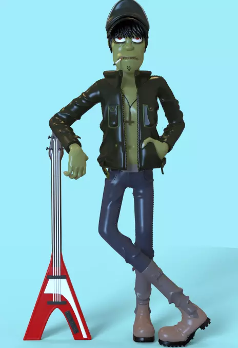 MURDOC FROM GORILLAZ -PARTS AND COMPLETE- 3D print model