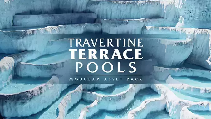 Travertine Terrace Pools - 3D Modular Asset Pack