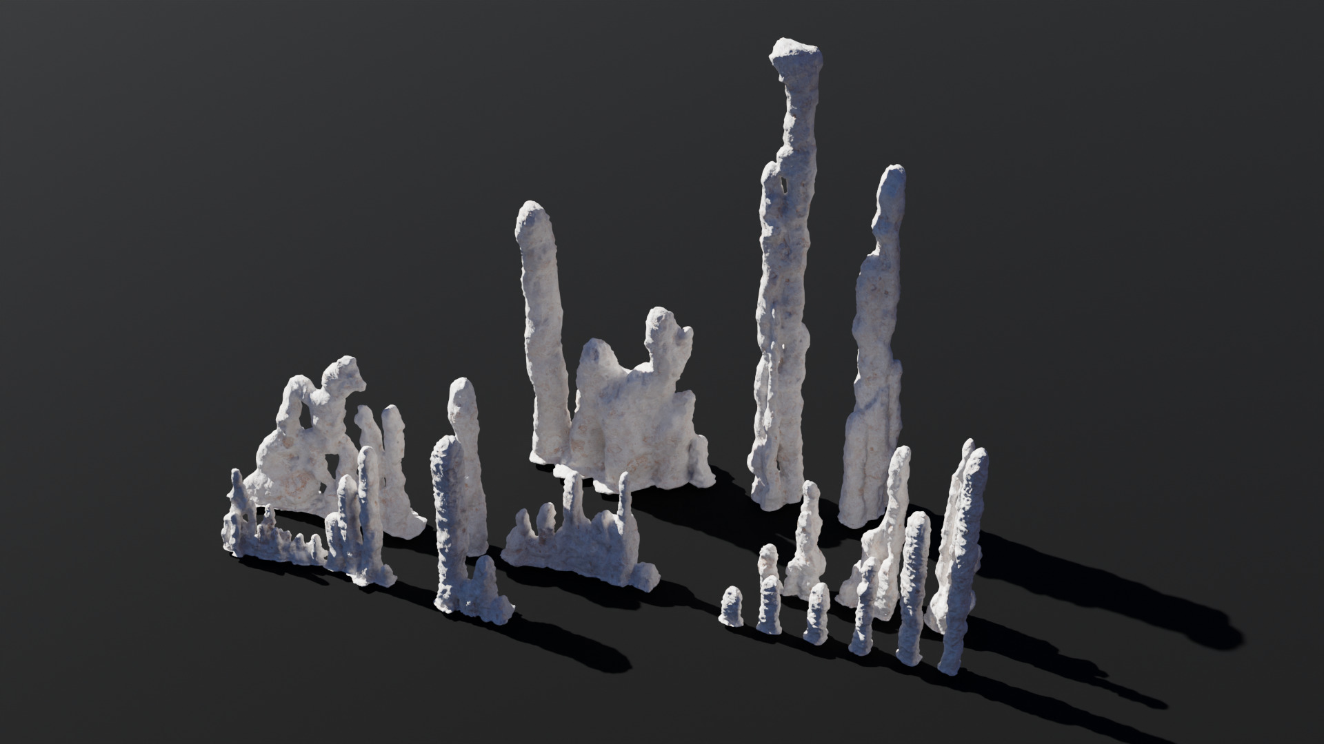 Travertine Terrace Pools - 3D Modular Asset Pack 3D model_6