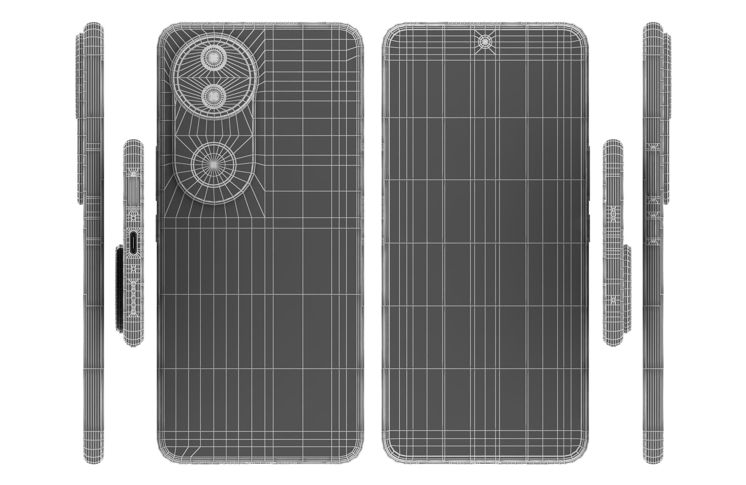 Vivo V50e Pearl White 3D model_16