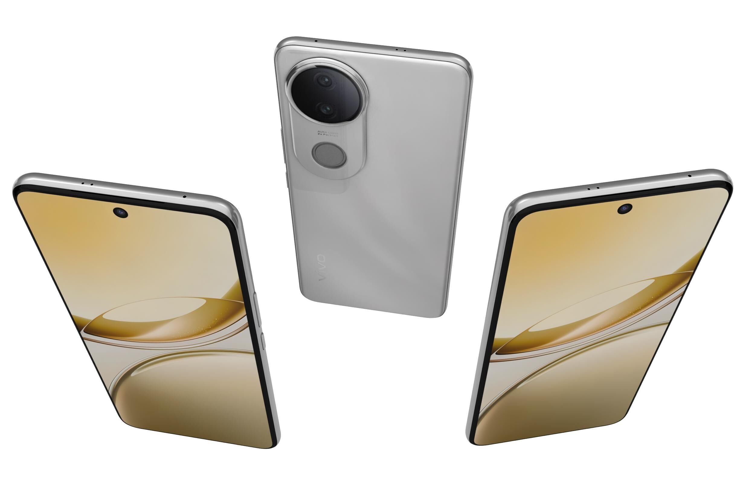 Vivo V50e Pearl White 3D model_1