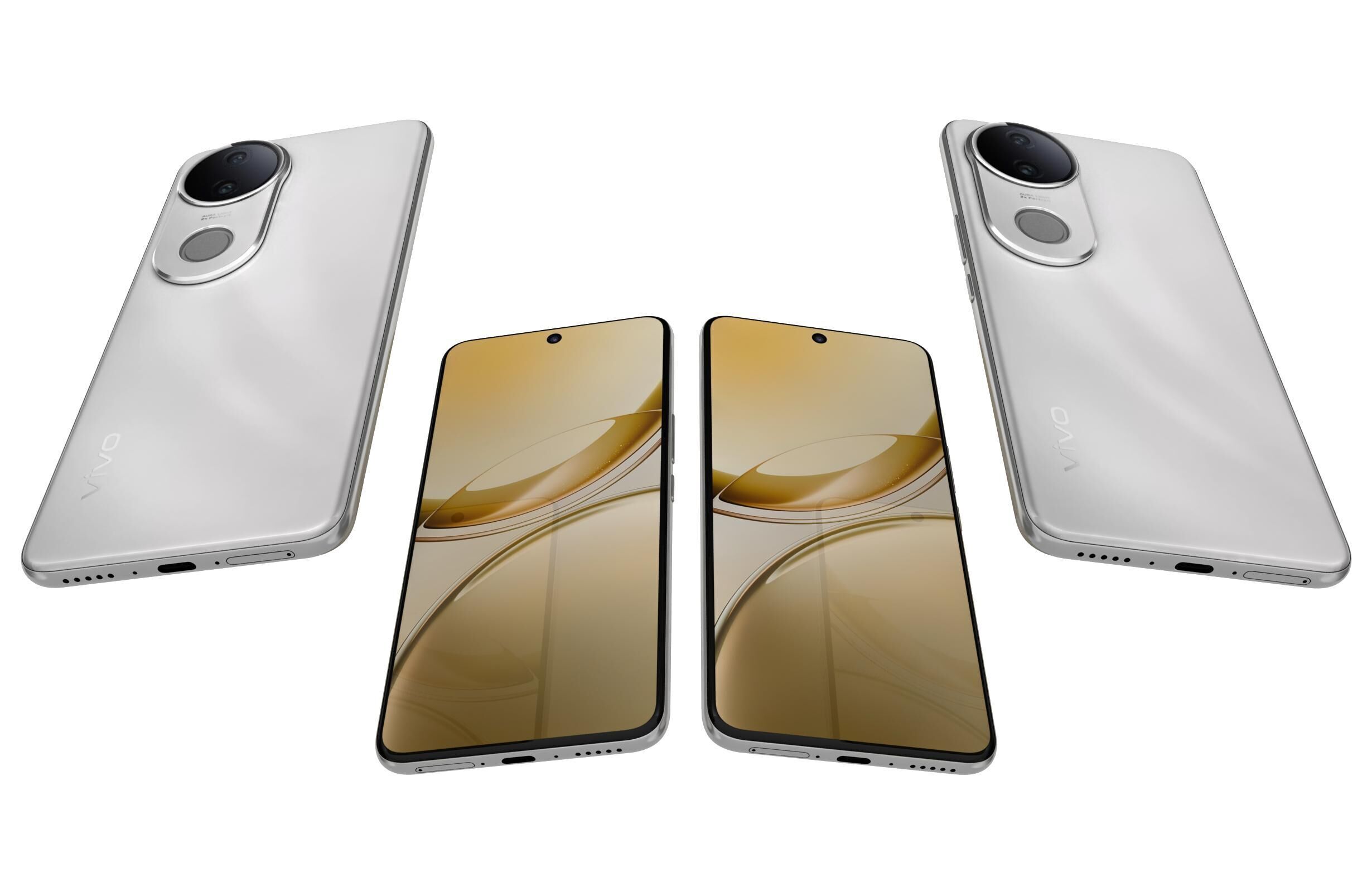 Vivo V50e Pearl White 3D model_5