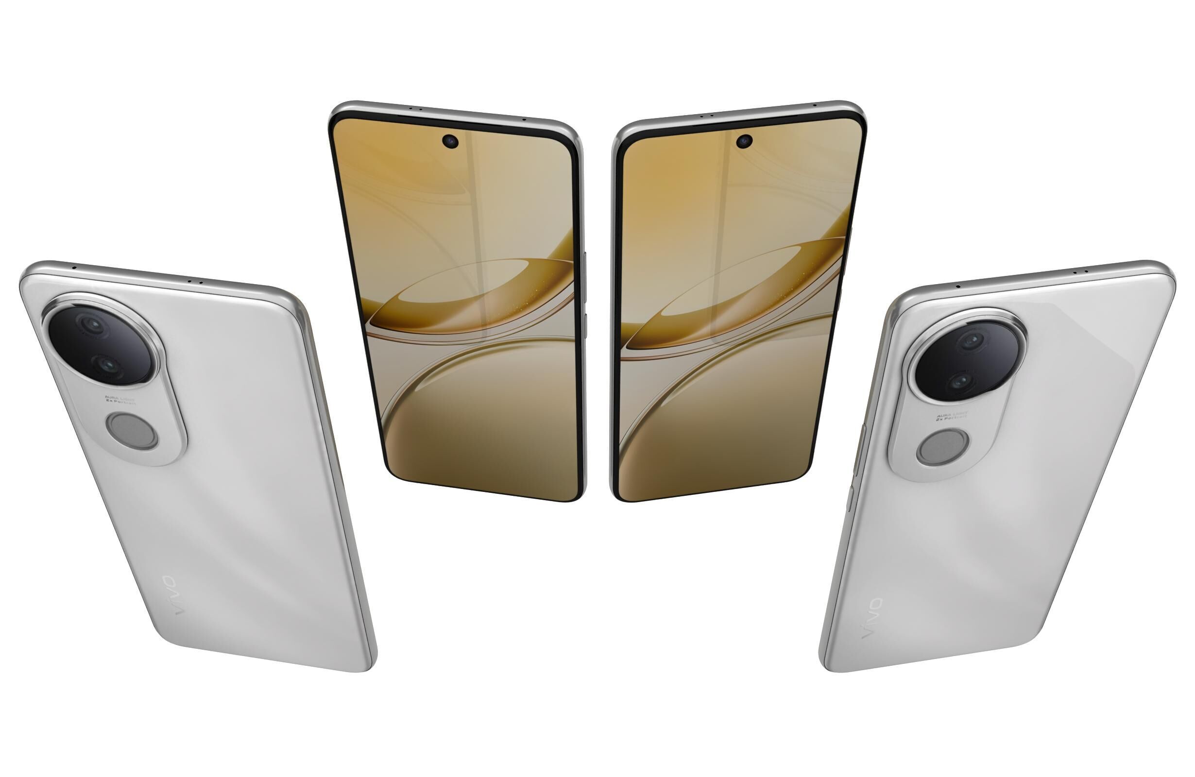 Vivo V50e Pearl White 3D model_4