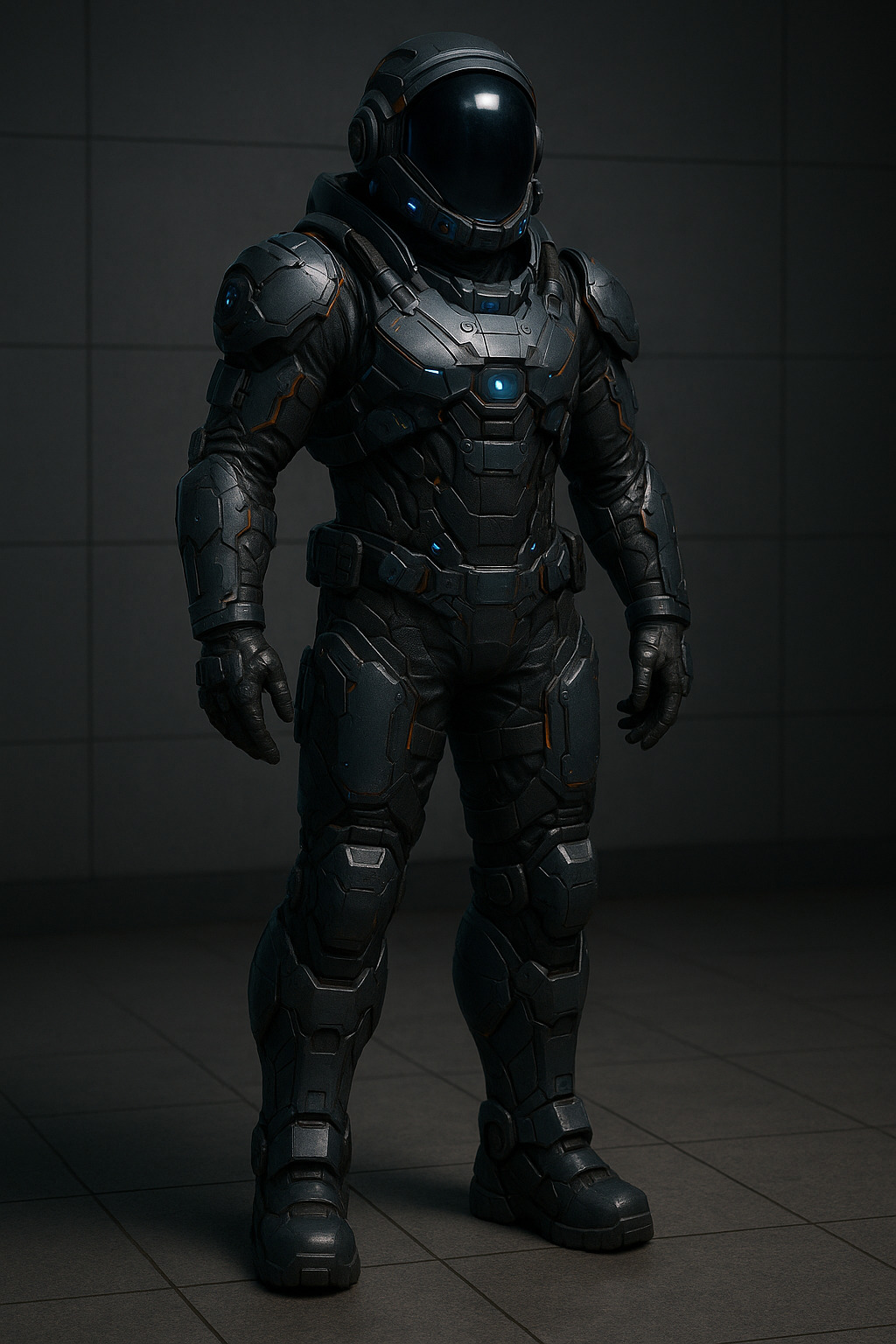 Stylized Astronaut Character HQ Low-poly 3D model_1