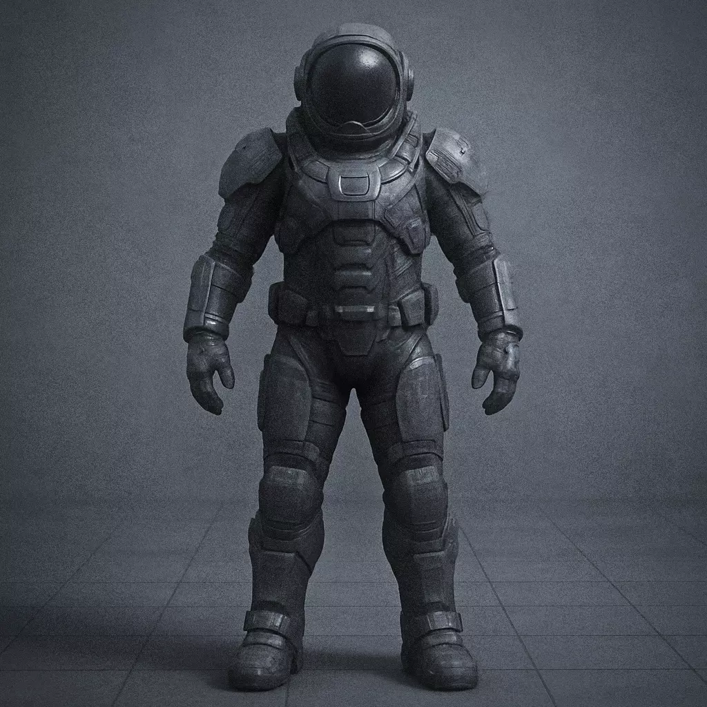 Stylized Astronaut Character HQ Low-poly 3D model_0