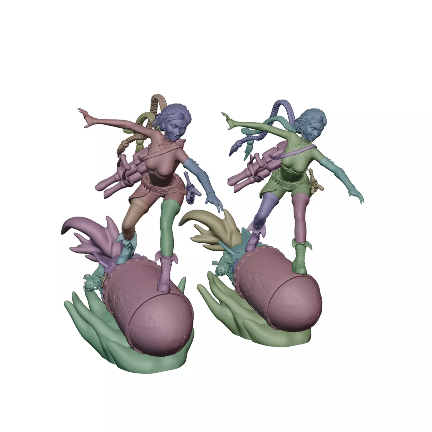 Jinx   League of Legends Ready For 3D Printing 3D print model_1