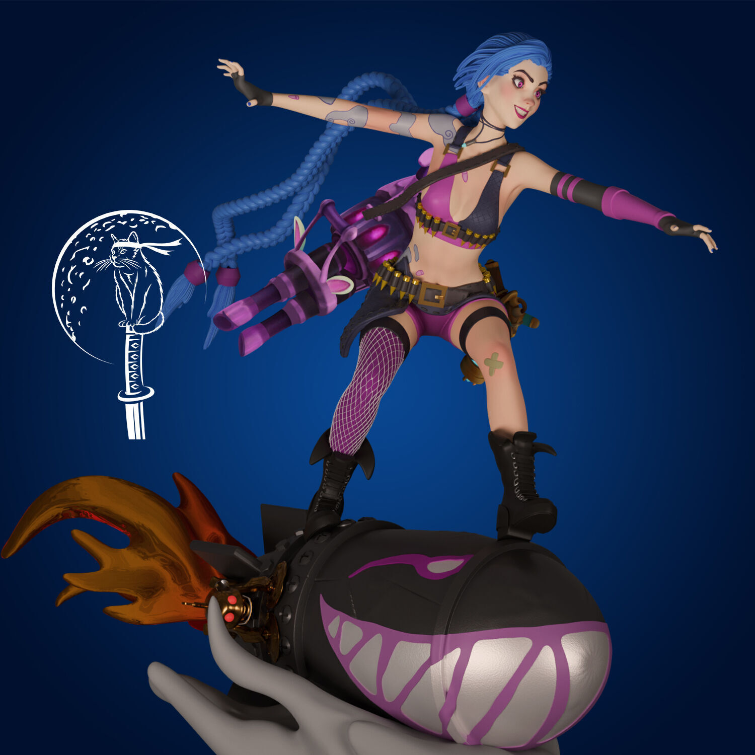 Jinx   League of Legends Ready For 3D Printing 3D print model_7