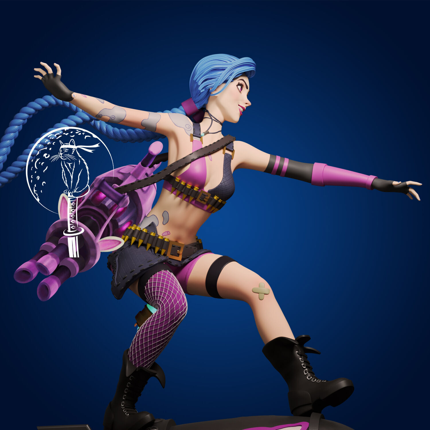 Jinx   League of Legends Ready For 3D Printing 3D print model_2