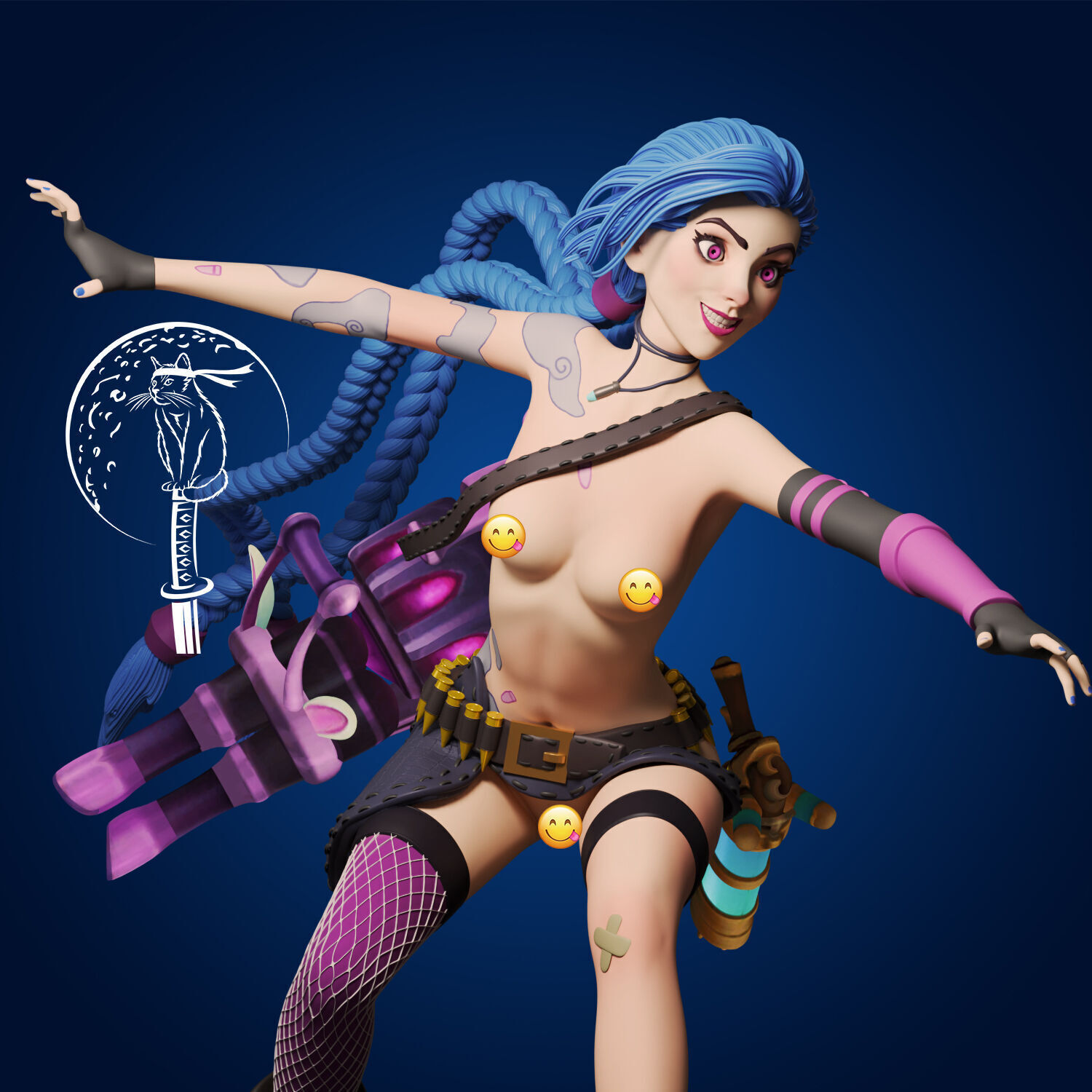 Jinx   League of Legends Ready For 3D Printing 3D print model_8
