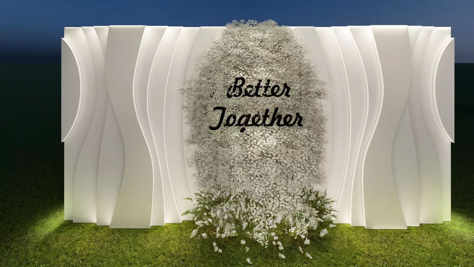 wedding background Free low-poly 3D model
