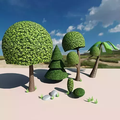 Stylized Nature Pack - Low Poly Low-poly 3D model