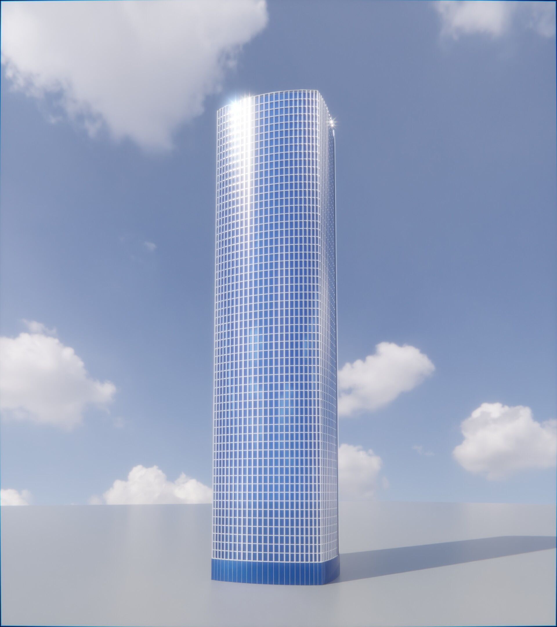 Parametric Building 1d7 3D model_2