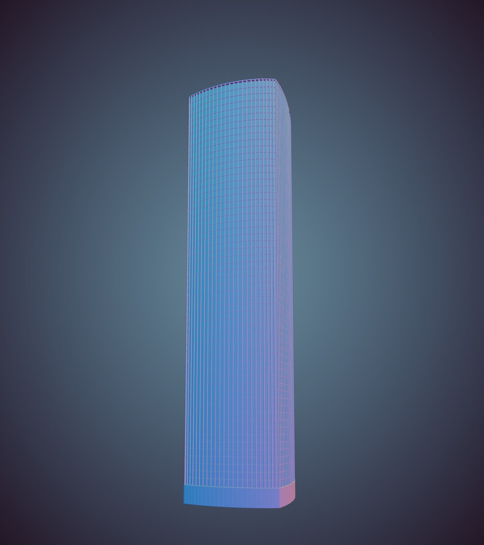 Parametric Building 1d7 3D model_29