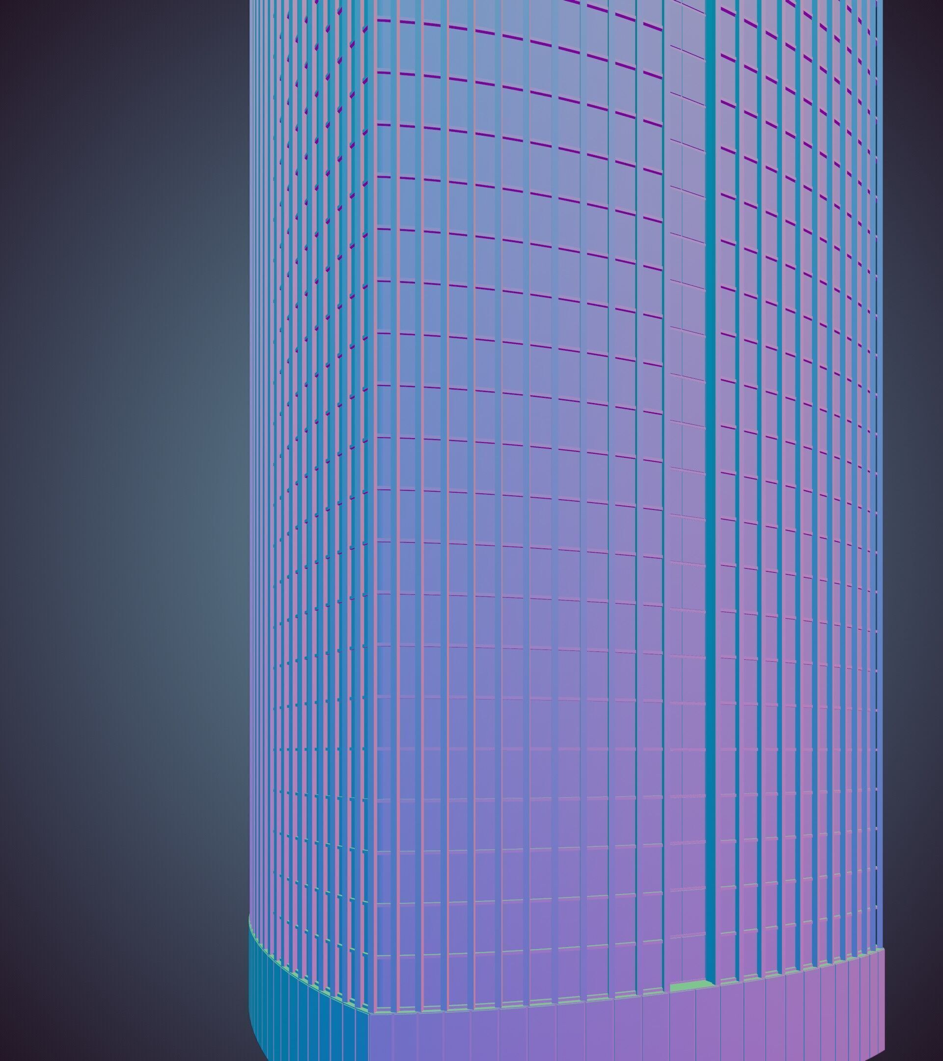 Parametric Building 1d7 3D model_39