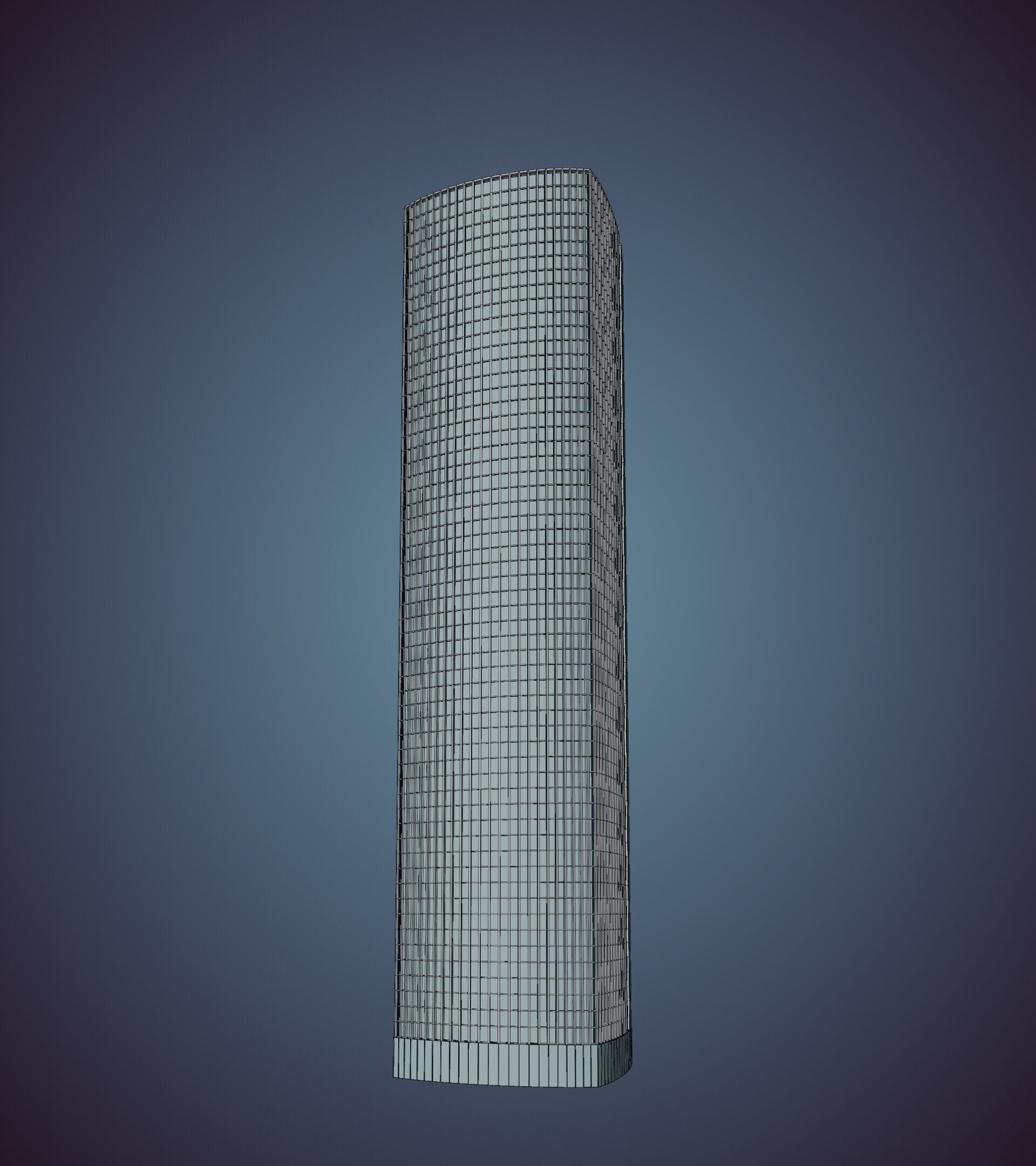Parametric Building 1d7 3D model_42