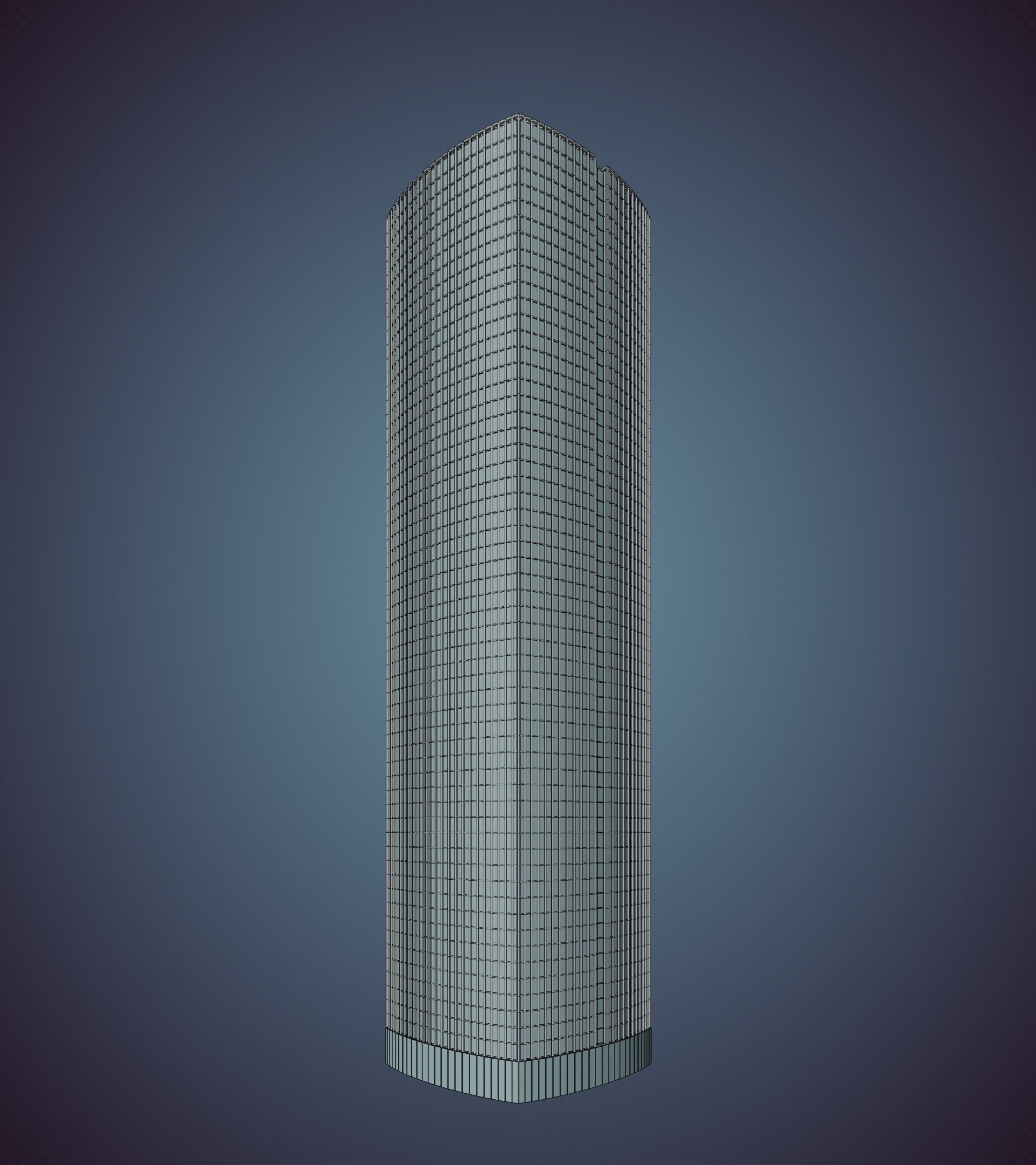Parametric Building 1d7 3D model_41