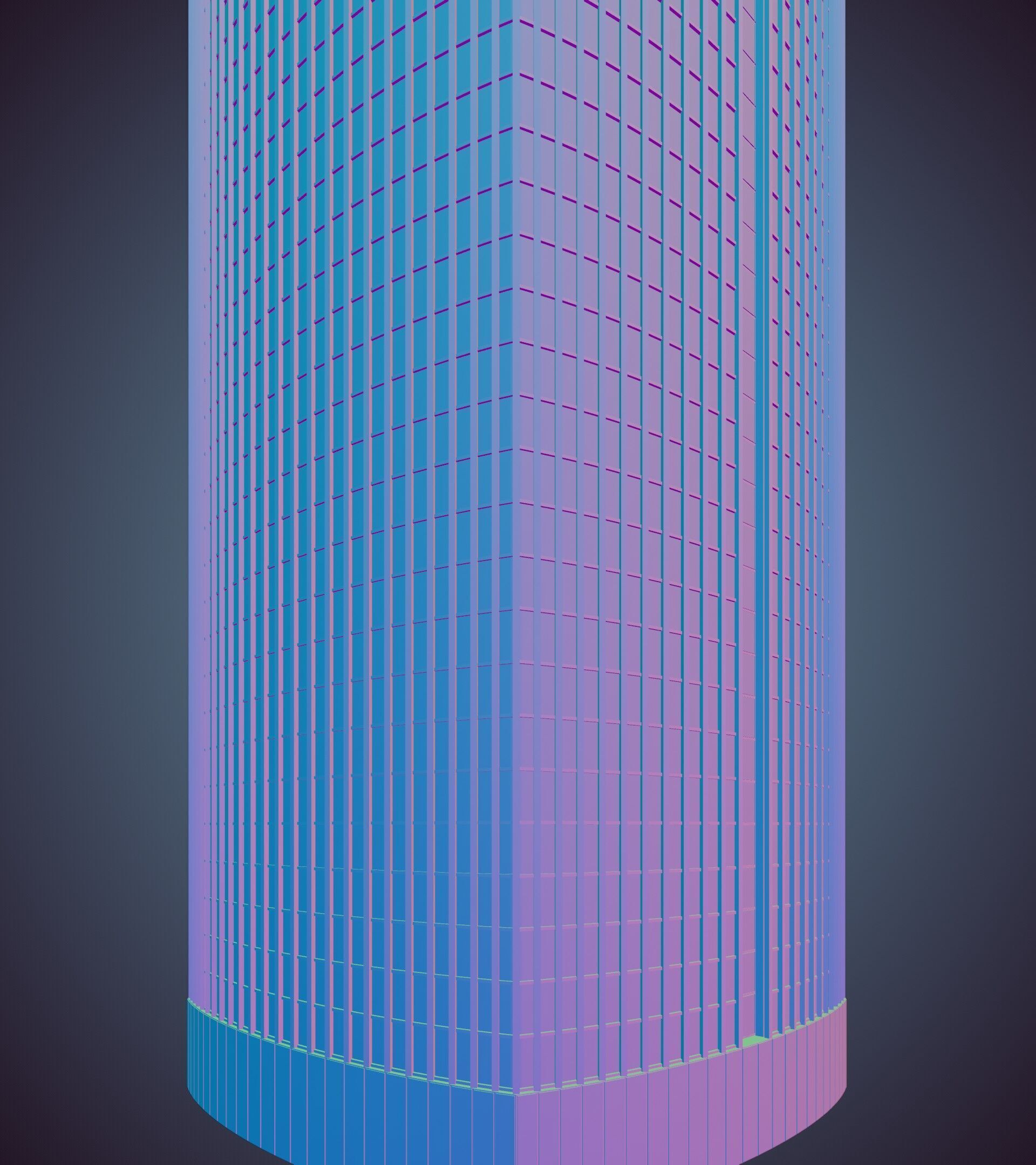 Parametric Building 1d7 3D model_37