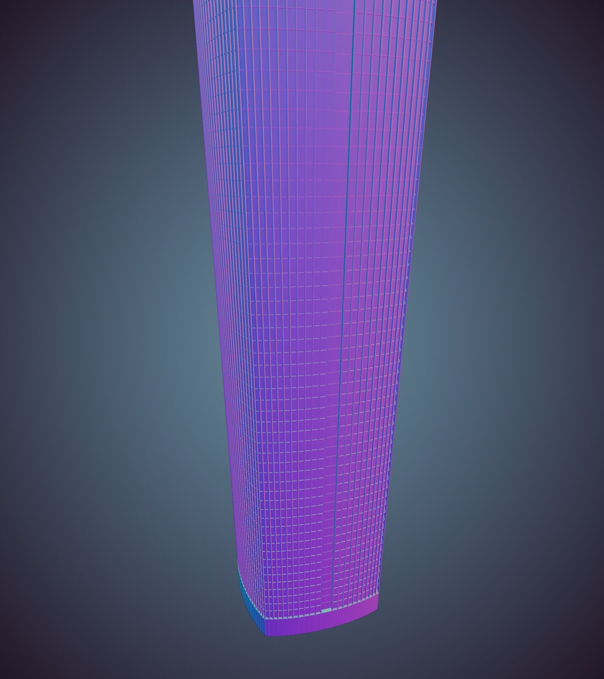 Parametric Building 1d7 3D model_36