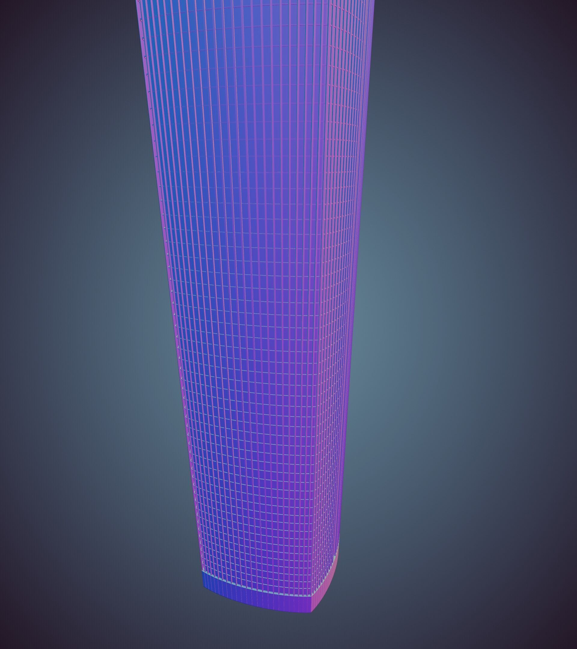 Parametric Building 1d7 3D model_35