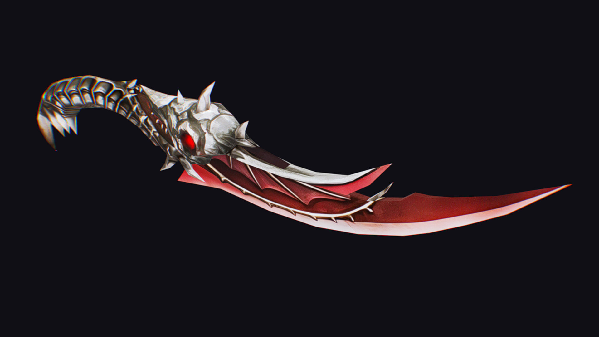 Dagger Bone Short Blade Sharpener Military Wedge Grinding Low-poly 3D model_2