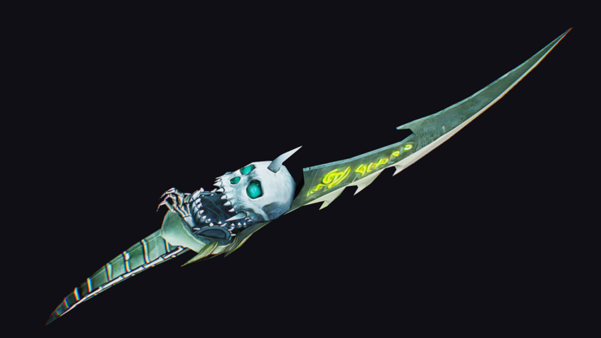 Dagger Bone Short Blade Demonic Sharpener Wedge Grinding Rusty Low-poly 3D model_4