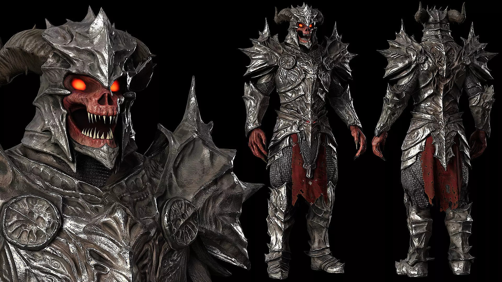 DEMON BOSS FANTASY CHARACTER Vol 1 GAME READY Low-poly 3D model